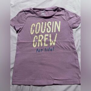 Carter's Lavender 'Cousin Crew for Life' Tee
